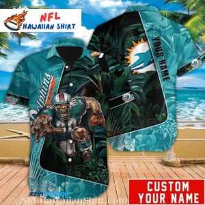 Jungle Game Day Miami Dolphins Personalized Hawaiian Shirt
