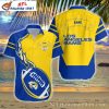 LA Rams Golden Petals Hawaiian Shirt – Summer Game Edition
