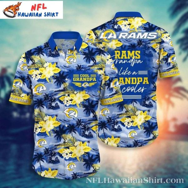 LA Rams Legacy Hawaiian Shirt – ‘Cool Grandpa’ Summer Edition