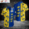 LA Rams Gridiron Clash Custom Name Hawaiian Shirt