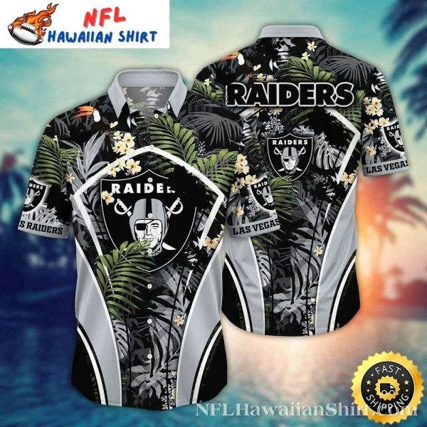 Las Vegas Raiders Exotic Tropics Aloha Shirt