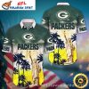 Legendary Packers Quarterback Collage Green Hawaiian Shirt