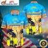 Los Angeles Chargers Flame Ball Tropical Hawaiian Shirt