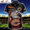 Majestic Bear Chicago Bears Customizable Tropical Shirt – Night Roar Edition