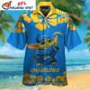 Starry Night Gridiron Glory – Los Angeles Chargers Customizable Hawaiian Shirt