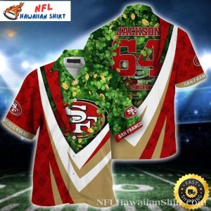Lucky Clover And Football San Francisco 49ers Hawaiian Shirt