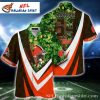 Personalized Floral Sidelines Cleveland Browns Hawaiian Shirt
