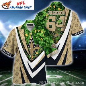 Lucky Clover New Orleans Saints Personalized Hawaiian Shirt