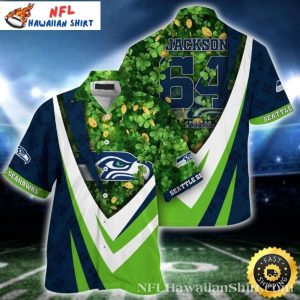 Lucky Clover Seattle Seahawks Customizable Number Hawaiian Shirt