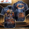 Lightning Claw Chicago Bears Hawaiian Shirt – Men’s Electric Fan Statement