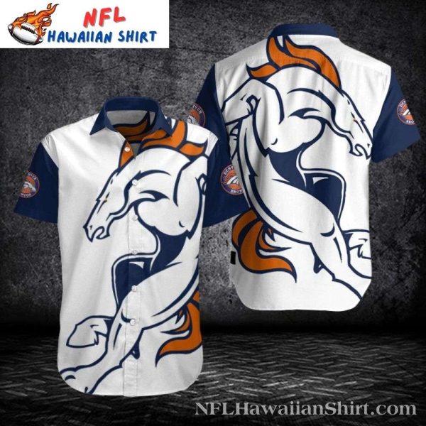 Majestic Horse Icon Denver Broncos Hawaiian Shirt