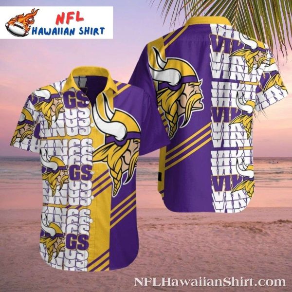 Majestic Warrior Minnesota Vikings Hawaiian Shirt