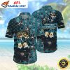 Midnight Blossom Jacksonville Jaguars Aloha Shirt – Dark Floral Elegance