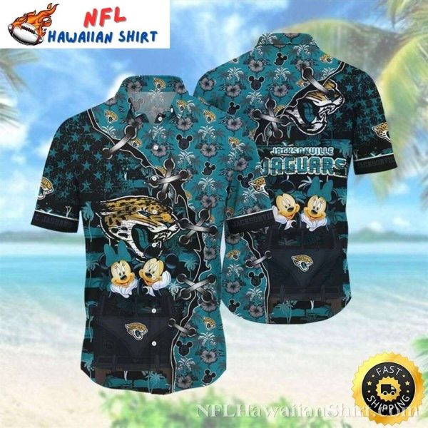 Mascot Fun Jacksonville Jaguars Hawaiian Shirt – Playful Holiday Edition