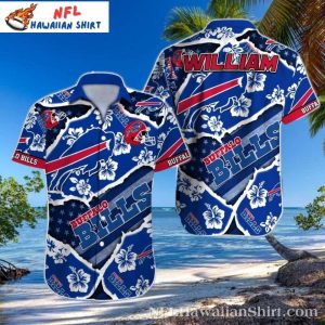Men’s Buffalo Bills Customized Floral Hawaiian Shirt – Tailgate Party Fashion