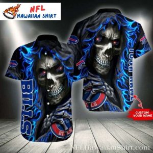 Men’s Buffalo Bills Gridiron Ghost Hawaiian Shirt