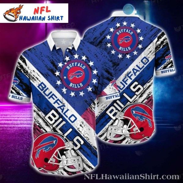 Men’s Buffalo Bills Helmets And Stars Hawaiian Shirt