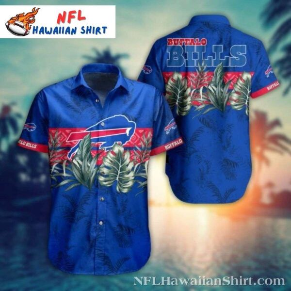 Men’s Buffalo Bills Palm Leaf Pattern Hawaiian Shirt