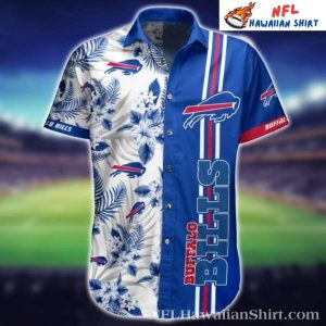 Mens Buffalo Bills Tropical Floral And Logo Hawaiian Shirt 1