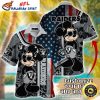 Las Vegas Raiders Star-Spangled Custom Aloha Shirt