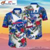 Island Hibiscus And Buffalo Bills Logo All Over Print Hawaiian Shirt