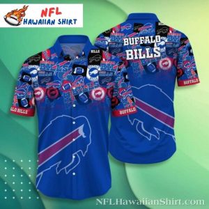Men’s Tropical Buffalo Bills Logo Hawaiian Shirt