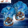 Lions Game Day Football Lace Custom Hawaiian Shirt