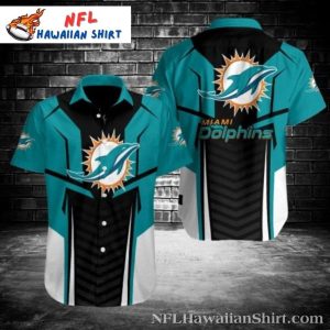 Miami Dolphins Aqua Flare Tailored Hawaiian Shirt – Bright Horizons Style