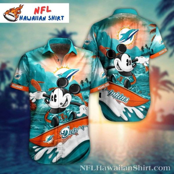 Miami Dolphins Disney Mickey Mouse Hawaiian Shirt NFL Trending Summer