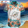 NFL Baby Yoda Tropical Miami Dolphins Hawaiian Shirt