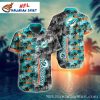 Miami Dolphins Enthusiast’s Hawaiian Shirt – Floral and Team Logo Fusion