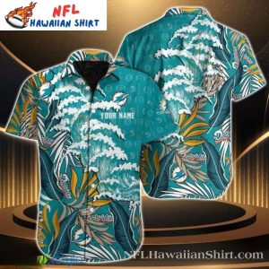 Miami Dolphins Hawaiian Wave Shirt – Men’s Casual Tropical Gear