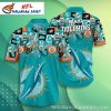 Miami Dolphins Tropical Shirt With Cool Mickey Graphics – Whimsical Team Style