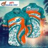 Miami Dolphins Logo Print Hawaiian Shirt – Tropical Palm Leaf Paradise