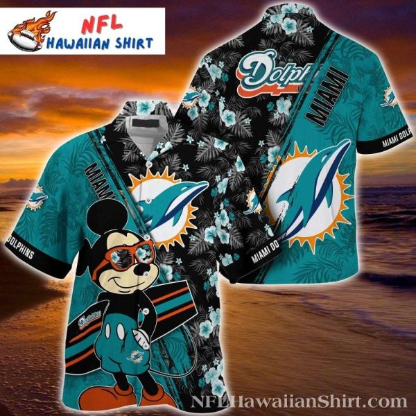 Miami Dolphins Mickey Graphics Hawaiian Shirt – Dive Into Tropical Fandom