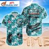 Miami Dolphins Logo Print Dolphins Hawaiian Shirt – Men’s Tailgate Tropical Apparel