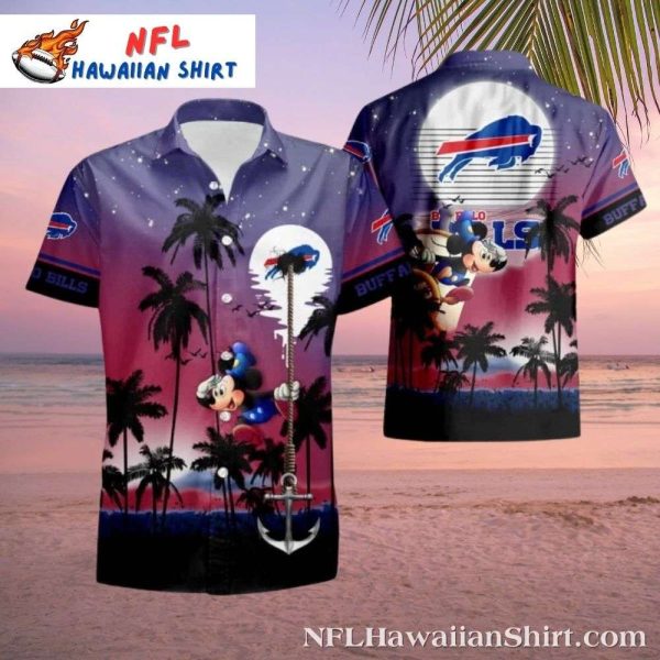 Mickey Buffalo Bills Vacation Vibes Tropical Hawaiian Shirt