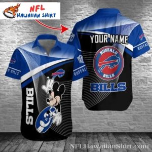 Mickey Graphic Personalized Buffalo Bills Hawaiian Shirt – Playful Fan Apparel