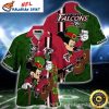 Patriotic Stars Stripes Atlanta Falcons Custom Name NFL Hawaiian Shirt