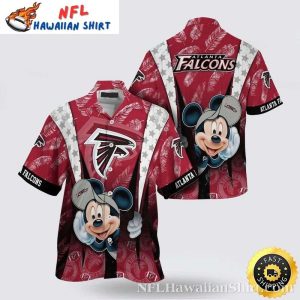 Mickey Mouse Tropical Motifs Atlanta Falcons Hawaiian Shirt Mens