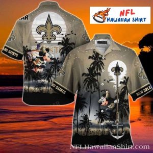 Mickey Palm Tropical New Orleans Saints Hawaiian Shirt