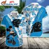 Mickey Surfing NFL Carolina Panthers Hawaiian Shirt