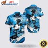 Mickey Surfboard Graphic NFL Carolina Panthers Hawaiian Shirt