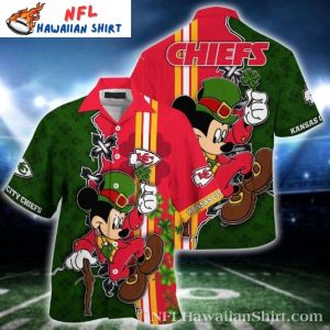 Mickey’s Chiefs March – St. Patrick’s Green Custom Name Hawaiian Shirt