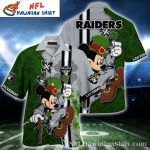 Mickey’s Saint Patrick’s Day – Las Vegas Raiders Custom Name Hawaiian Shirt