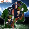 Midnight Navy Chicago Bears Hawaiian Aloha Shirt With Customizable Nameplate