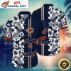 Midnight Navy Skies Chicago Bears Hawaiian Shirt – Custom Name Football Fan Gear