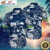 NFL Seahawks Surfer Skeleton Grateful Wave Aloha Shirt