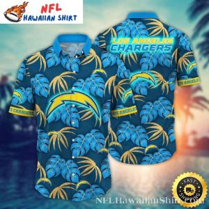 Midnight Palm Los Angeles Chargers Hawaiian Shirt