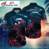 NFL Houston Texans Logo Print Hawaiian Shirt